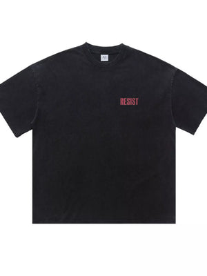Men's Vintage Graphic Back Round Neck T-Shirt