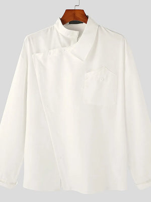 Men's Asymmetrical Long Sleeve Shirt