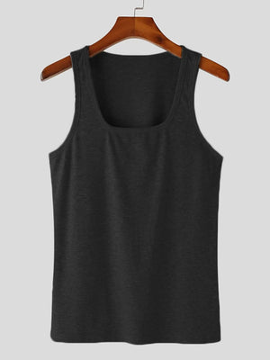 Men's Square Neck Wide Strap Tank