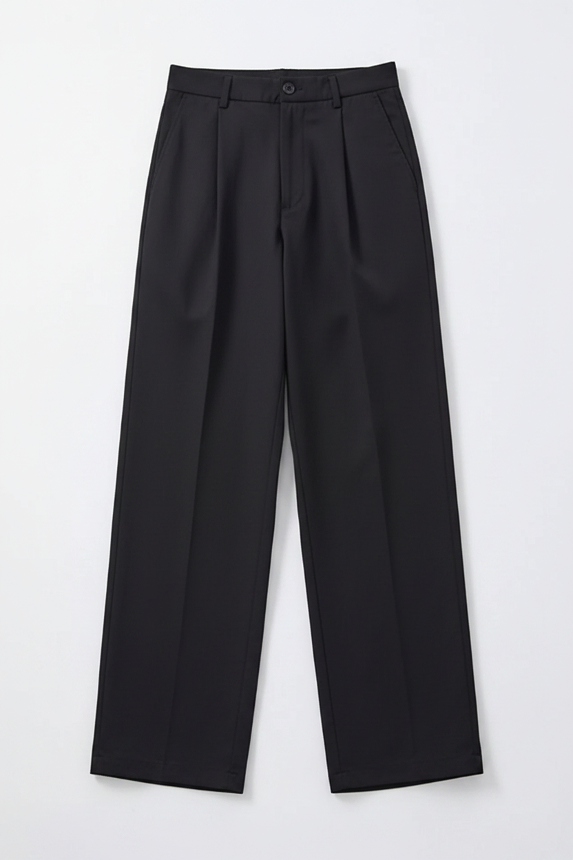 Wide Leg Casual Pants Flat Lay